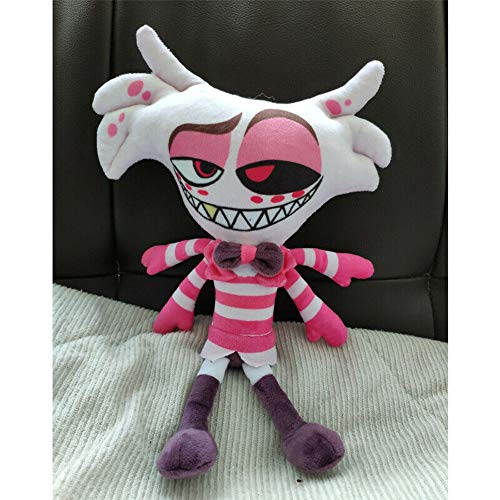 LoneFox Hazbin Hotel Angel Dust Peluches muñecos de Peluche 25 cm
