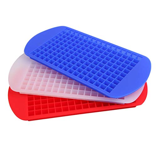 Longspeed Silicone 160 Ice Cube Small Cube Ice Cube Máquina de Hielo picado Silicona Ice Film Bandeja de Cubitos de Hielo pequeños Molde de Hielo - Rojo