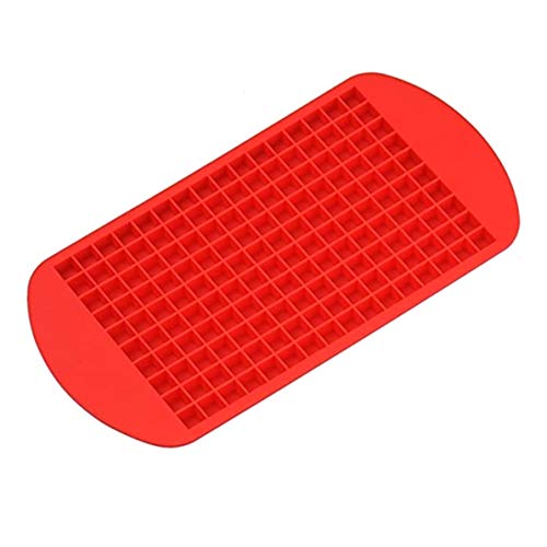 Longspeed Silicone 160 Ice Cube Small Cube Ice Cube Máquina de Hielo picado Silicona Ice Film Bandeja de Cubitos de Hielo pequeños Molde de Hielo - Rojo