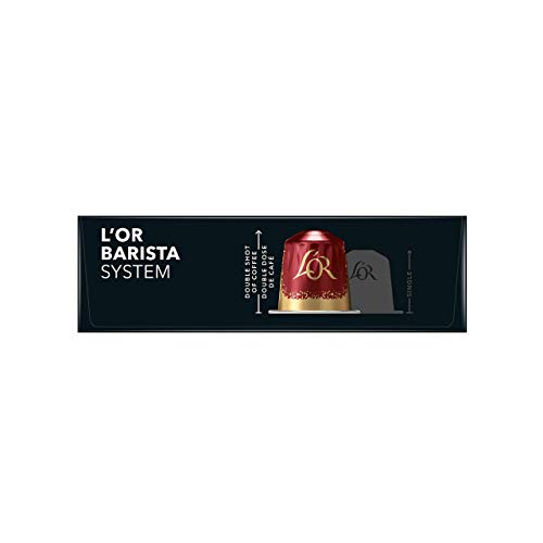 L'OR BARISTA,Cápsulas Doble Barista Selection Intensidad 13 - Exclusivas para cafeteras L'OR BARISTA, Pack de 5 x 10 [Total 50 cápsulas]