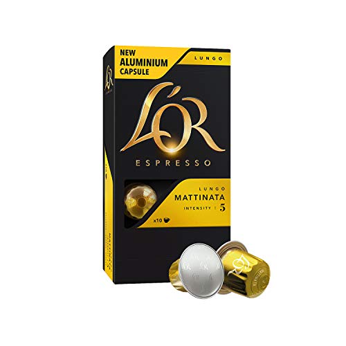 L’OR Espresso Coffee Smooth Selection – Cápsulas de Aluminio Compatibles con Máquinas Nespresso (R)* - 10 paquetes de 10 cápsulas (100 bebidas)