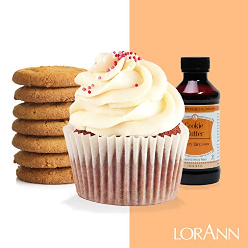 Lorann Oils Emulsiones de panadería sabor natural y artificial 4oz mantequilla de galletas