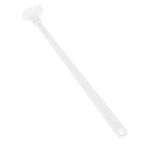 Loriver 2pcs Last Drop Silicona Mini Espátula y Tarro Raspador Cuchara Herramienta de Mango Largo Blanco
