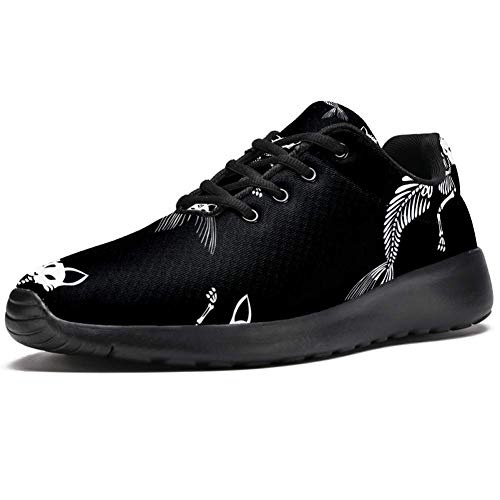LORVIES - Zapatillas deportivas para hombre con diseño de cola de sirena, para hombre, (multicolor), 40 EU
