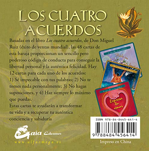 Los cuatro acuerdos: Sabiduría tolteca - 48 cartas (Tarot, oráculos, juegos y vídeos)