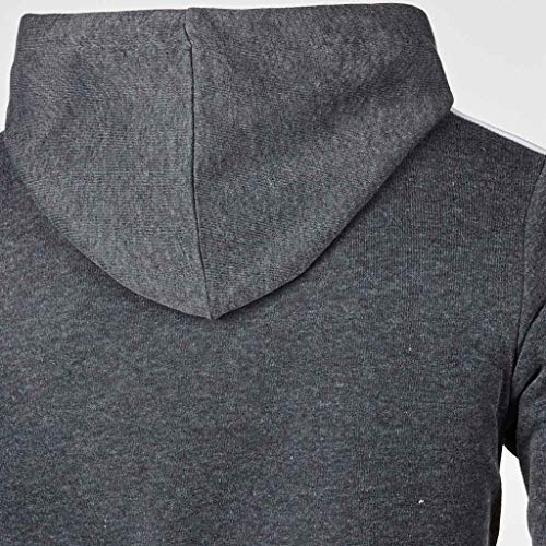 Los hombres Sudaderas Otoño Invierno Cremallera Ropa Deportiva Patchwork Sudadera Manga Larga Abrigo Ropa