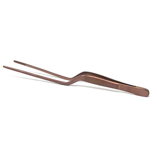 los utensilios del chef Pinza de emplatar Cobre