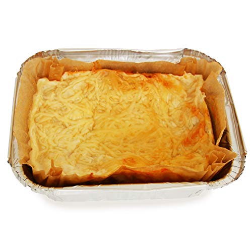 Lote de 100 bandejas de Aluminio Desechables con Tapa para Transportar Alimentos, congelar, cocinar (1 Compartimento de 800 ml)