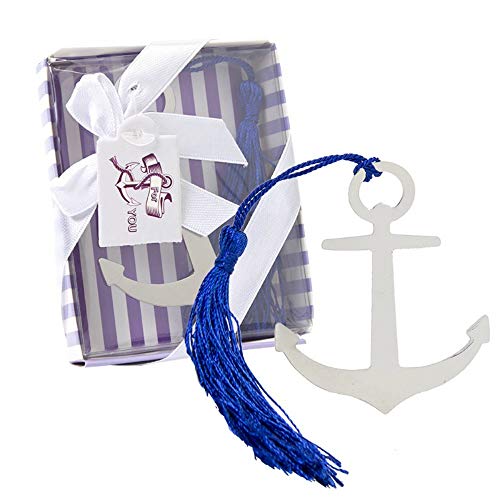 Lote de 18 Elegantes Puntos de Libro Decorativos"Ancla". Marcapáginas. Material Escolar. Regalos Originales. Papelería.Detalles de Bodas, Comuniones, Bautizos, Cumpleaños.CC