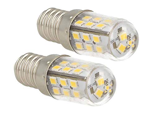 Lote de 2 lámparas LED E14 12 - 24 V CC, 4 W,  color blanco neutro, 4500 K, para iluminación en cementerio, señalización fotovoltaica, barcos, camiones