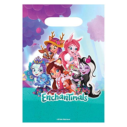 Lote de 24 Bolsas para Chuches (ENCHANTIMALS) .Regalos y Juguetes. Golosinas para Fiestas de Cumpleaños, Bodas, Bautizos y Comuniones.