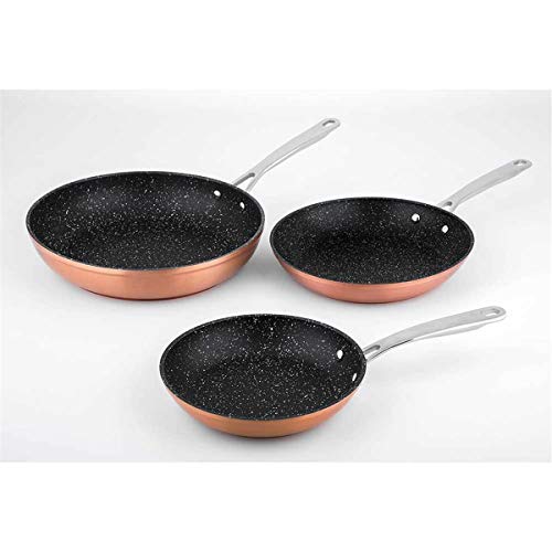 Lote de 3 sartenes 20/24/28 colores de cocina y Greblon