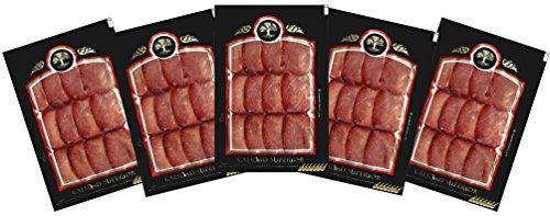 Lote de Lomo de León Casero Ahumado. 5 Sobres de 100gr. Envasado al vacío.