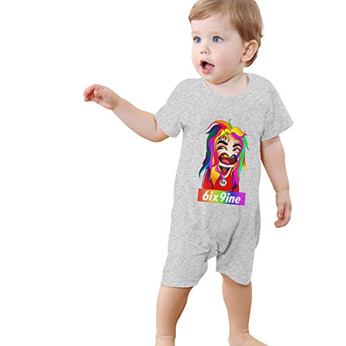 LouisBerry Free Tekashi 6ix9ine Stoopid Chico Manga Corta Niñas Niños Bebé Mameluco De Algodón Recién Nacido Body Suit Bebé Pijama