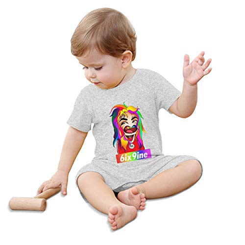 LouisBerry Free Tekashi 6ix9ine Stoopid Chico Manga Corta Niñas Niños Bebé Mameluco De Algodón Recién Nacido Body Suit Bebé Pijama