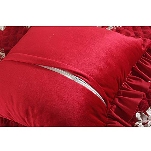 LOVE-CUSHION Funda De Sofá Chenille,Invierno Felpa Gruesa Estilo Europeo Tela Cojín del Sofá con Dobladillo,11 Colores E-110 * 110cm+hem