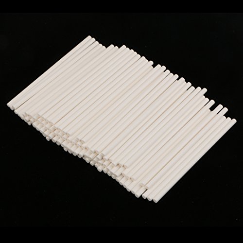 LOVIVER 100 Unids Papel Duro 10cm (3.94 '') Paletas Lollipop Cake Pops Dulces Lollies Pack