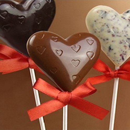 LOVIVER 100 Unids Papel Duro 10cm (3.94 '') Paletas Lollipop Cake Pops Dulces Lollies Pack