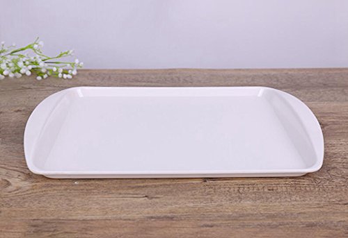 Lozse Unión, rectangular, bandeja bandeja, bandeja de té, plato, antideslizante, plástico, en bandeja