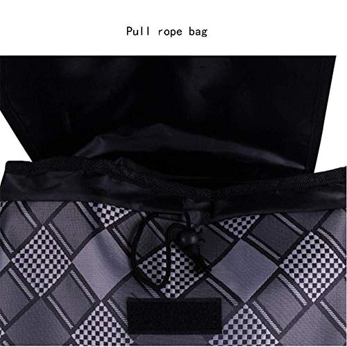 LQBDJPYS Gran Capacidad de Peso Ligero Ruedas de carros autoservicio Empuje del Bolso del Carro con Las Ruedas de Patrones de diseño Ruedas (Color : Red)