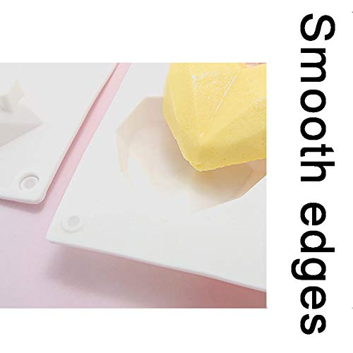 LQG Pastel De Silicona del Molde En Forma De Corazón Fácil Desmoldeo 8 Tazas para Hornear Pan para Fiesta De Cumpleaños O La Ducha De Bebé Temas De La Torta, Primero De La Magdalena