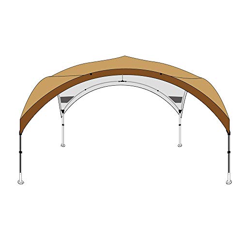 LQH Cenador del jardín Tienda de campaña Totalmente Impermeable con Lados Paneles Partido protección UV Abrigo de la Tienda Que acampa Evento Toldo Toldo Pergola Patio Interior al Aire Libre
