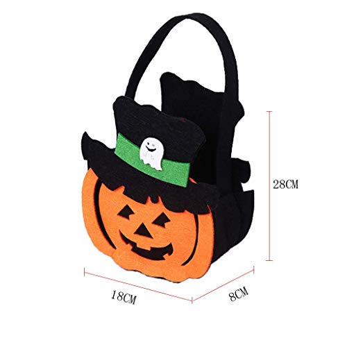 LQH Los favores Bolsa de decoración del Regalo del Partido de la Bolsa de Almacenamiento portátil Caramelo de Halloween Bolsas (Size : G)