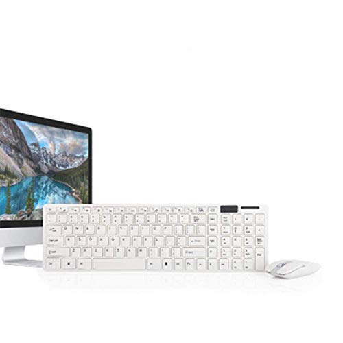 LQH Teclado Teclado Ordinaria del ratón del Teclado de Ordenador del Juego del Teclado 2.4G Teclado inalámbrico ratón Conjunto Ultra-Delgado diseño Ligero Ultra-Delgado Teclado inalámbrico Negro