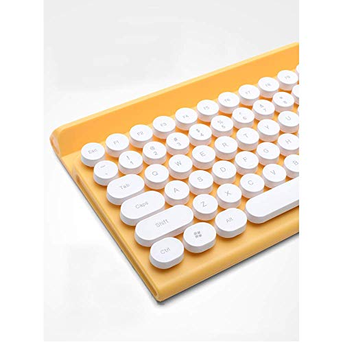 LQH Teclado Teclado Ordinaria ratón Teclado for Juegos de Ordenador ratón Teclado Teclado inalámbrico configurado Diseño Ultrafino Ligero Ultra-Delgado Teclado sin Hilos-Cian (Color : Cyan)