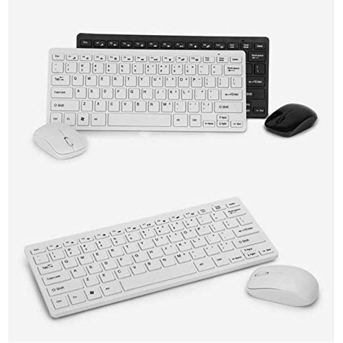 LQH Teclado Teclado Teclado Ordinaria del ratón del Teclado de Ordenador del Juego Mini Teclado inalámbrico ratón Conjunto Ultra-Delgado diseño Ligero Ultra-Delgado Teclado inalámbrico Negro
