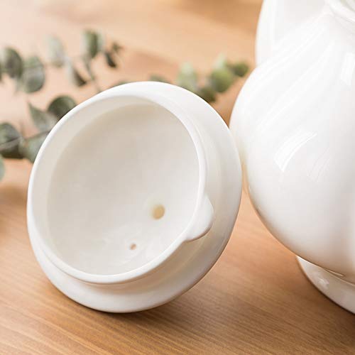 LRHD Cafetera de cerámica de gama alta de la tetera del hogar de gran capacidad Inglés Milk Tea Tea Pot tetera de la porcelana con filtro, 950ml grande tetera de la porcelana con tapa, la porción de l