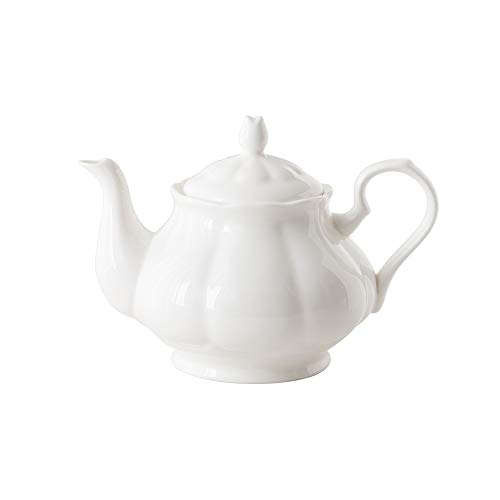 LRHD Cafetera de cerámica de gama alta de la tetera del hogar de gran capacidad Inglés Milk Tea Tea Pot tetera de la porcelana con filtro, 950ml grande tetera de la porcelana con tapa, la porción de l