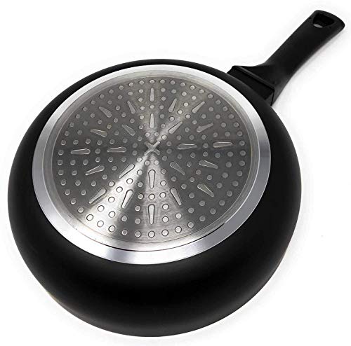 LS Kitchen - Sartén Freidora con Cestillo - Inducción Rápida - 20 cm - Negra