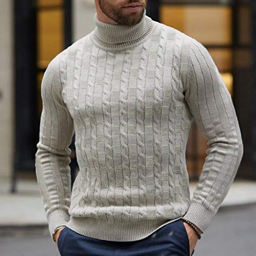 Luckycat Jersey de algodón Suave con Cuello Redondo de canalé para Hombre Sudadera para Hombre Manga Larga Patchwork Tops tee Outwear Blusa Jersey Ajustado para Hombre Ocasionales al Aire Libre