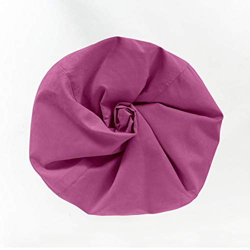 Lumaland Beanbag PUF otomano Puff XL Comfortline 120 lt sillón con Relleno Innovador y Costuras reforzadas Pink