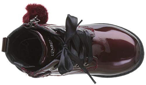 Lumberjack Wollas, Botas Militares para Niñas, Rojo (Bordeaux Ci002), 28 EU