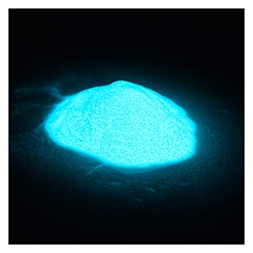lumentics Afterglowing Glitter - Brillo en la oscuridad. Brillo de polvo de hadas con pigmentos de brillo posterior. (Color fluorescente: Azul y verde)