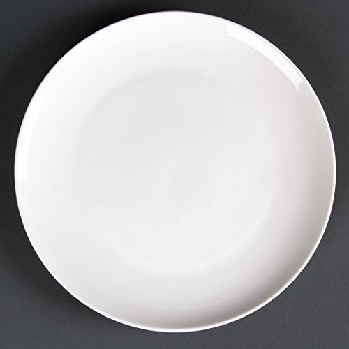 Lumina Fine China cd627 cupé platos, redondo, color blanco (Pack de 6)