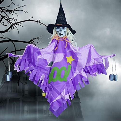 luminiu Fantasma Colgante de Halloween,Colgante de Accesorio de Esqueleto de Decoración de Halloween Fantasma Fiestas Fiestas de Terror Organizar los Accesorios