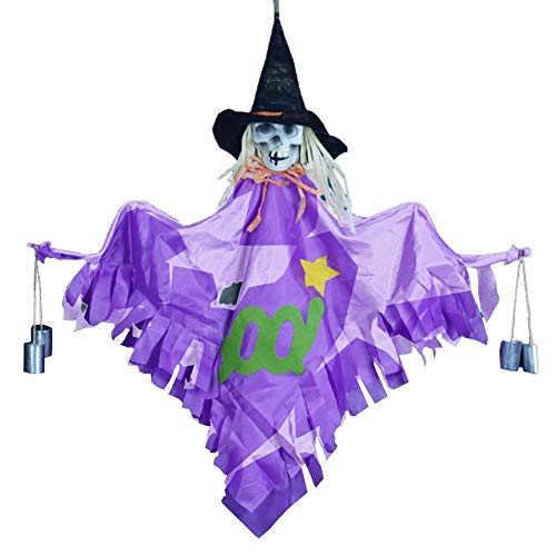 luminiu Fantasma Colgante de Halloween,Colgante de Accesorio de Esqueleto de Decoración de Halloween Fantasma Fiestas Fiestas de Terror Organizar los Accesorios