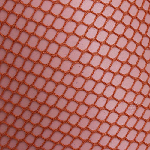 LUOEM Medias de Rejilla de Cintura Alta Elásticas Pequeño Malla para Mujer (Caramelo)