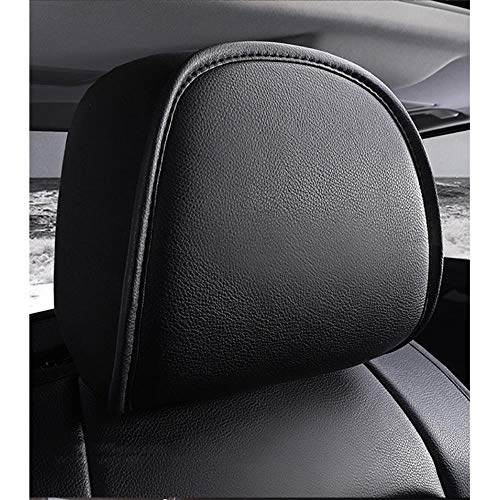 LUOLONG Cubierta de Asiento de Coche, (Frontal + Posterior) de jardín Especial de Coche Fundas de Cuero para Suzuki Swift Carro Grand Vitara Jimny Liana 2 Sedan Accesorio Vitara SX4 Auto, Negro