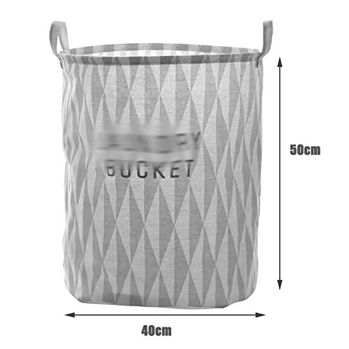 LUONE Cesto de la Ropa, algodón Lino Impermeable Cesto de lavandería Alta Capacidad sucios Cesta de Ropa para el hogar Juguetes Cesta del almacenaje de Las misceláneas,Verde