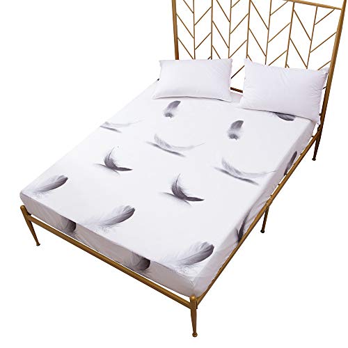 LUOYLYM Dreamworld Flamingos Printing Bed Sheet Sábana Ajustable Bear Lovely Con Elástico Para Niños Protector De Colchón Cepillado De Poliéster Y8 200cmX200cmX30cm