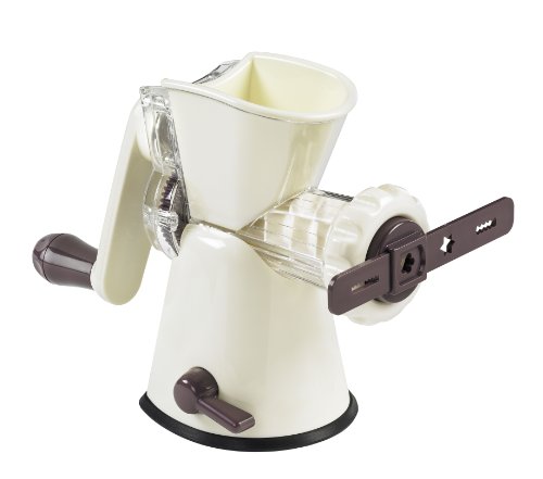Lurch 10250 - Picadora con Accesorio para moldear repostería, Color Berenjena y Crema