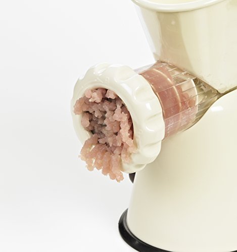 Lurch 10250 - Picadora con Accesorio para moldear repostería, Color Berenjena y Crema