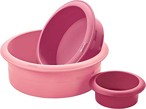 Lurch 83022 FlexiForm Tarta Formas de 3 Unidades, 9, 15 y 20,5 cm, Silicona, Multicolor, 25 x 25 x 8,5 cm