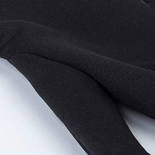 Lurrose Guante de dedo resistente al calor Guantes de estilo térmico Salon Aislamiento 3 Dedos Guante (Negro)