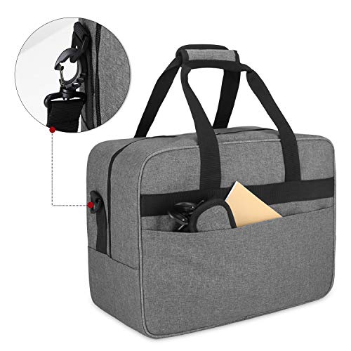 Luxja Bolsa para Máquina de Coser, Funda Maquina de Coser, Maleta Maquina Coser Organizador de Accesorios de Tejer (No Incluido Accesorios), Gris