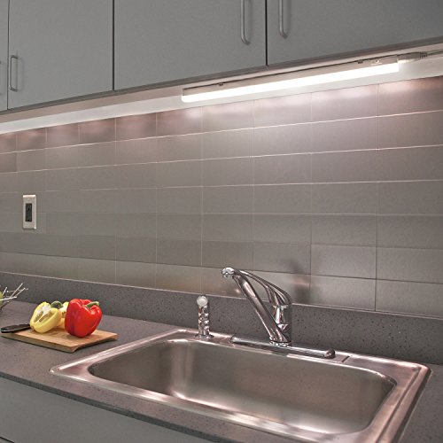 Luz Barra Tubo de Regleta Tira LED 9W para Bajo Mueble Armario de Cocina 573MM Longitud de Lampara Luz Neutra 4000K Lot de 1 Lampara de Enuotek